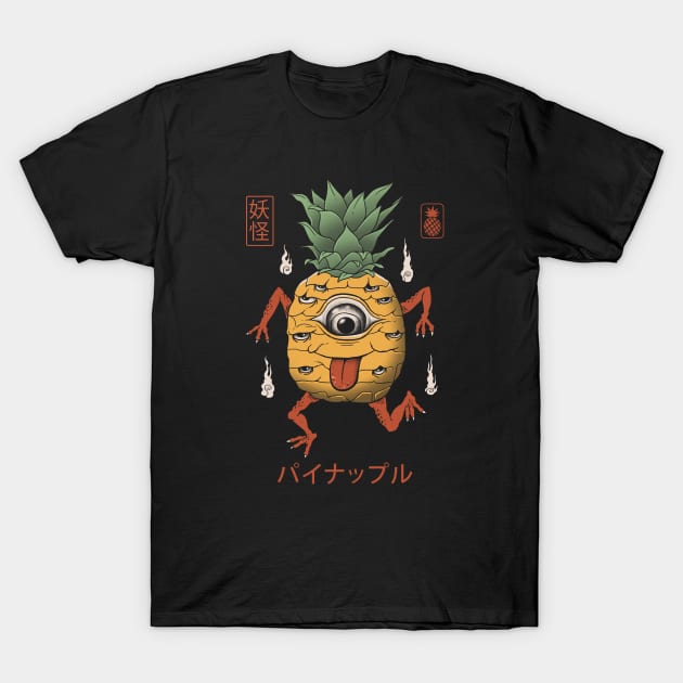 Yokai Pineapple T-Shirt by Vincent Trinidad Art